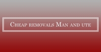 Cheap Removals   Man And Ute Logo