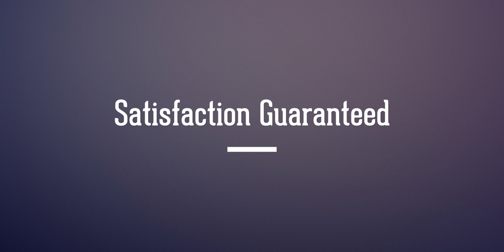 Satisfaction Guaranteed blakiston