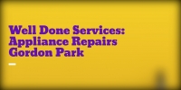 Well Done Services : Appliance Repairs Logo