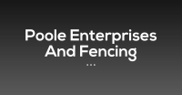 Poole Enterprises And Fencing Logo