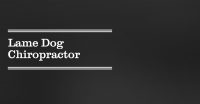 Lame Dog Chiropractor Logo