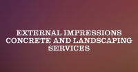 External Impressions Concrete And Landscaping Services Logo