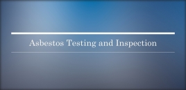 Asbestos Testing and Inspection pasadena