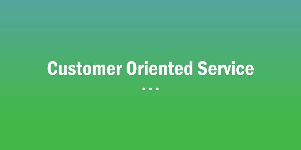 Customer Oriented Service eveleigh