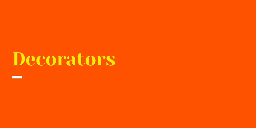 Decorators kew