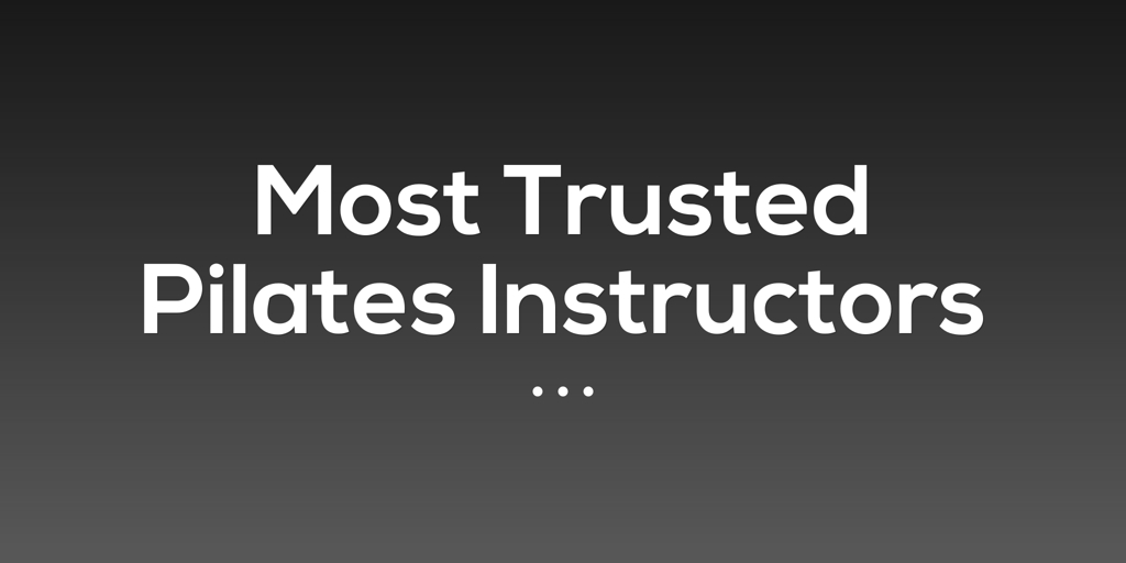 Most Trusted Pilates Instructors watsonia