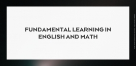 Provide Fundamental Learning in English and Math Queanbeyan