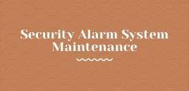 Security Alarm System Maintenance Bankstown