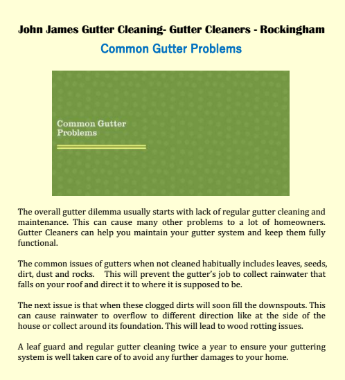 Common Gutter Problems Crawley
