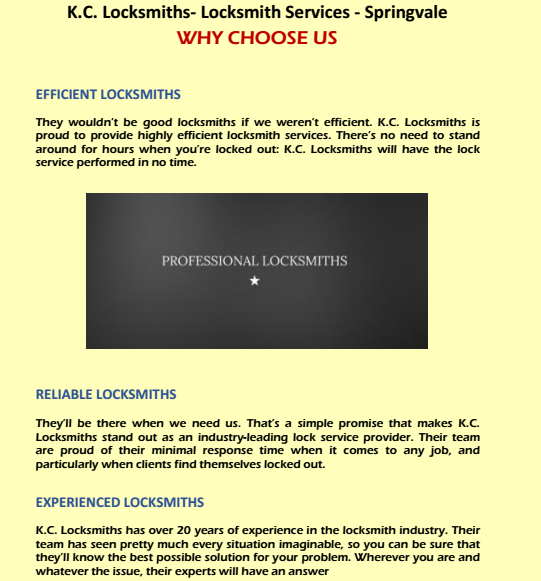 Why Choose Us- Locksmiths Forest hill