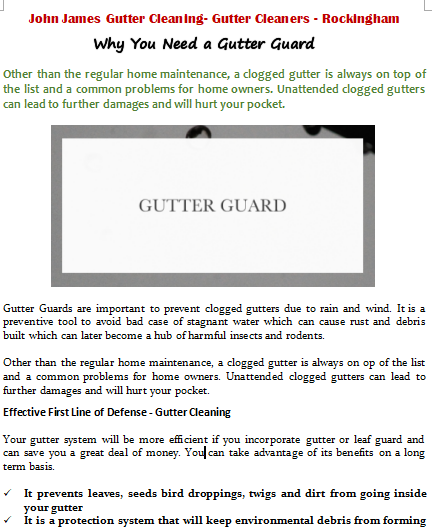 Why You Need A Gutter Guard Nedlands
